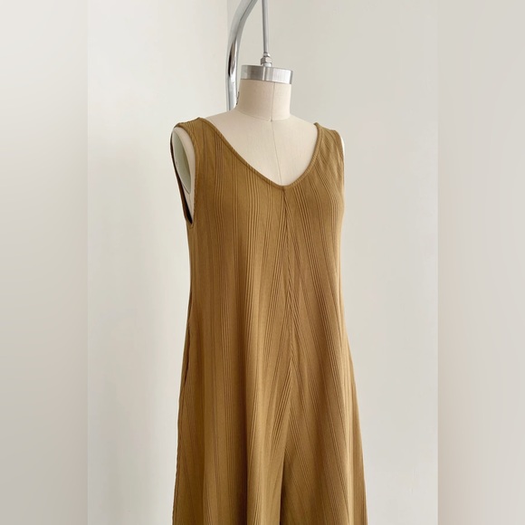 Willow Wide Rib Jumpsuit - Antique Bronze - Picture 2 of 5